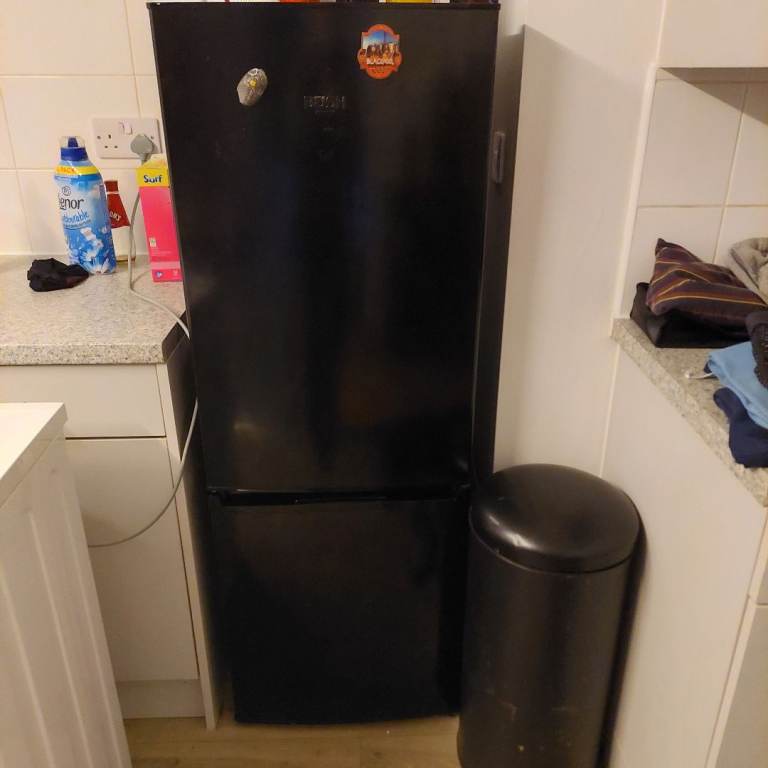 Black medium fridge freezer