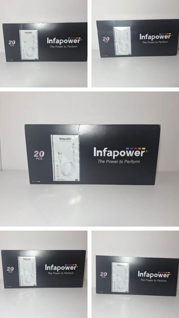 Infapower Charging Cable Bundle Job Lot 100 Units USB-C & USB-A Mixed Lengths