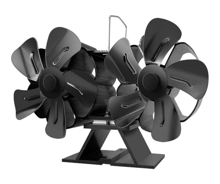 Stove fan log burnt fan brand new 