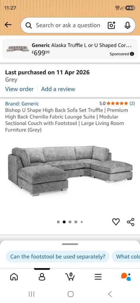 U SHAPE  SOFA