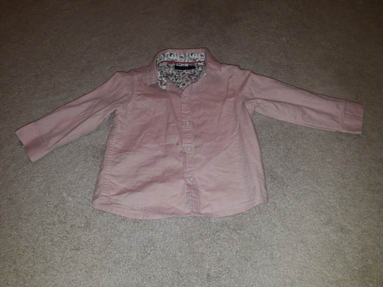 Next Pink Coloured Boys Shirt (12-18 months).  