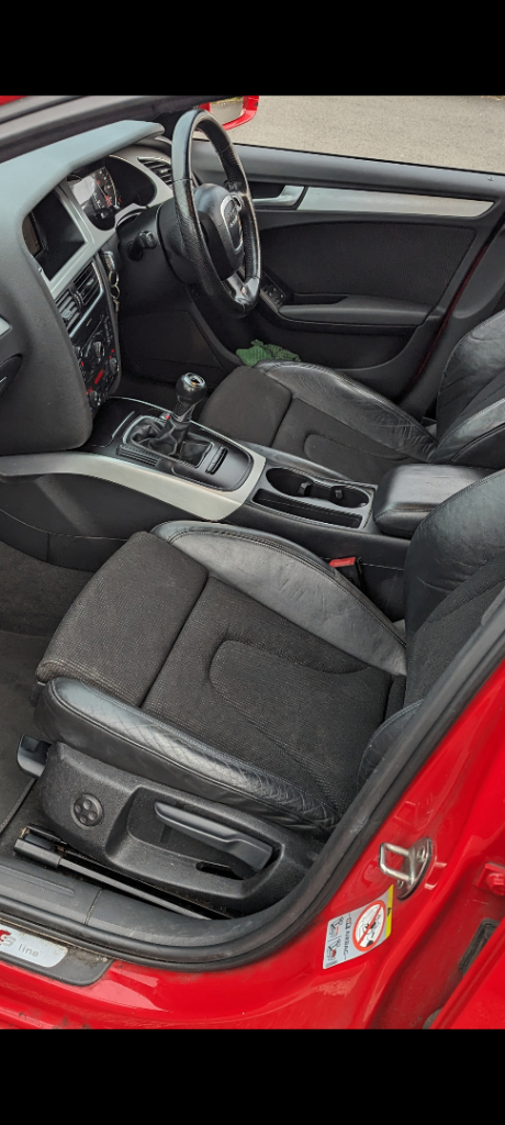Audi A4 b8 half leather interior 