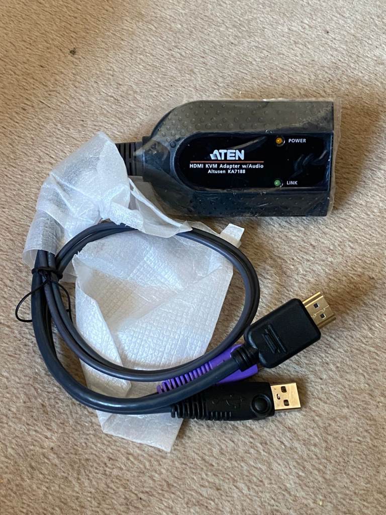 ATEN KA7188 USB HDMI KVM Virtual Media Adapter Cable