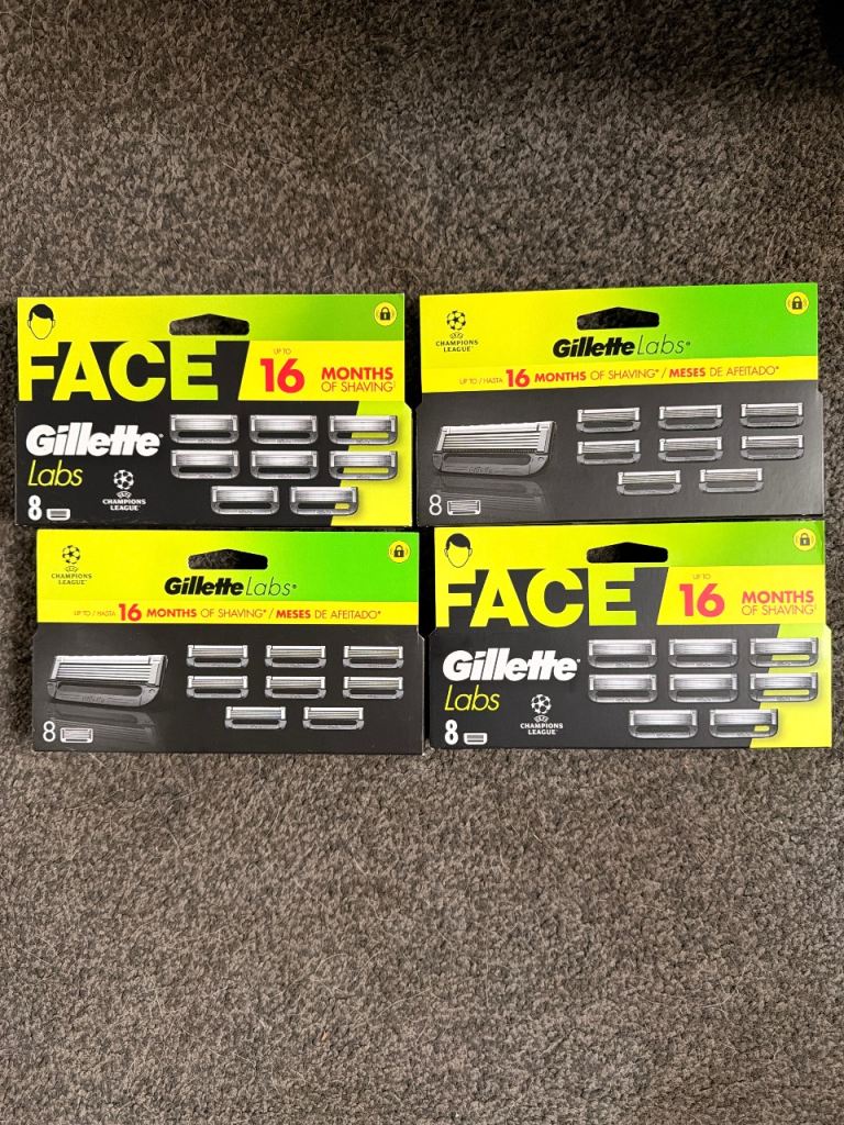 NEW Gillette Labs Razor Blade Refills – 4 x 8-Packs