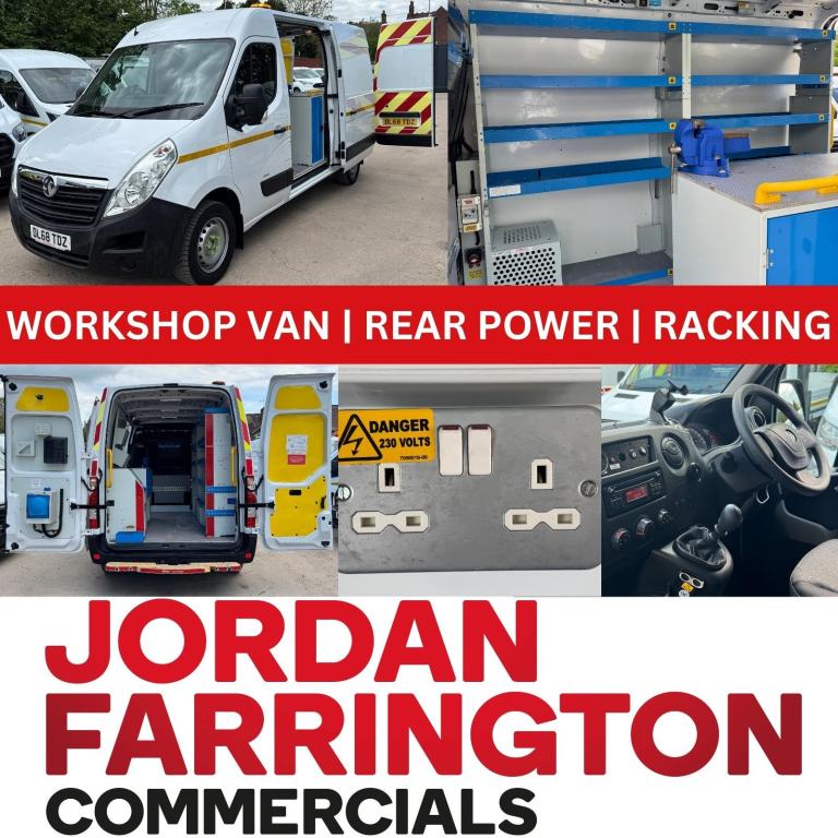 2019 VAUXHALL MOVANO L2 H2 UTILITY / WORKSHOP / FITTERS VAN *EX SCOTTISH POWER*