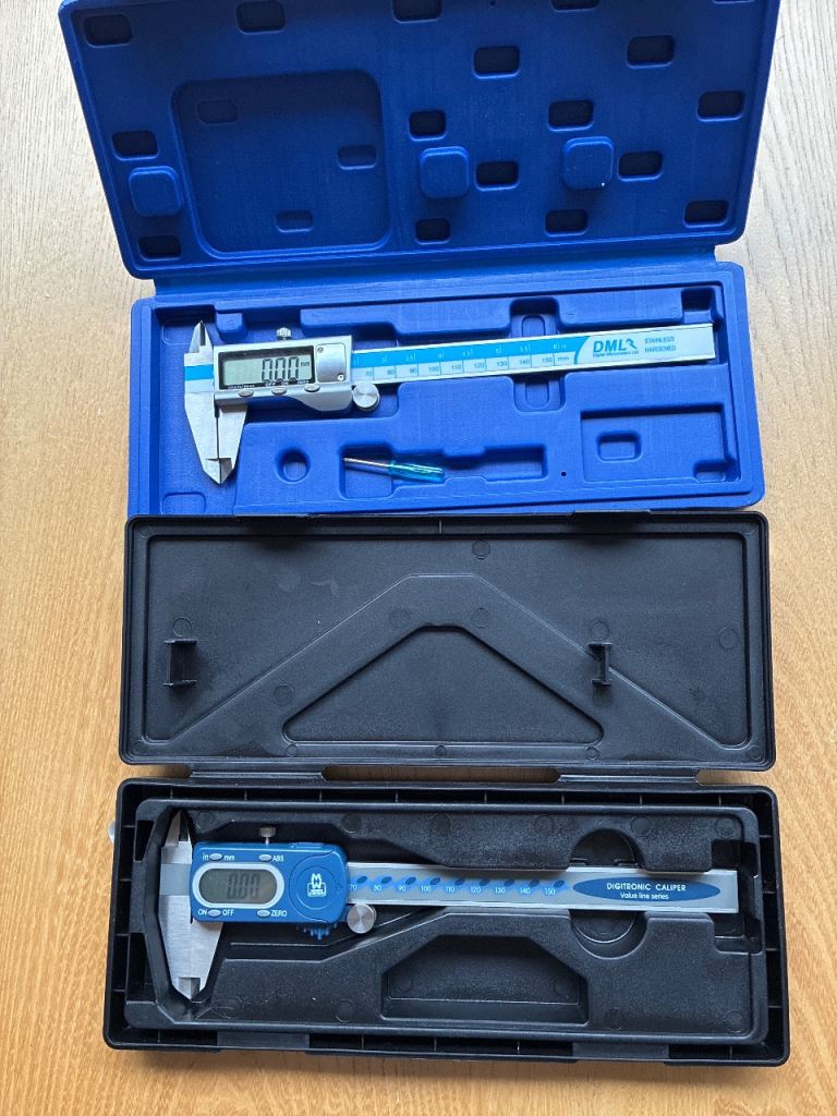 Digital Calipers in Cases – DML and Digitronic-  As Good As New