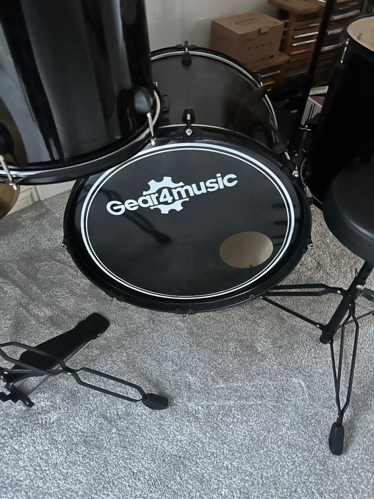 Full size starter Drum Kit by Gear4Music