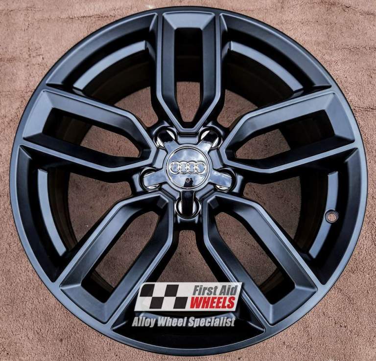 R602BS Swap AUDI A3 S3 8V 4X 18'' GENUINE 5 V SPOKE SATIN BLACK ALLOY WHEELS