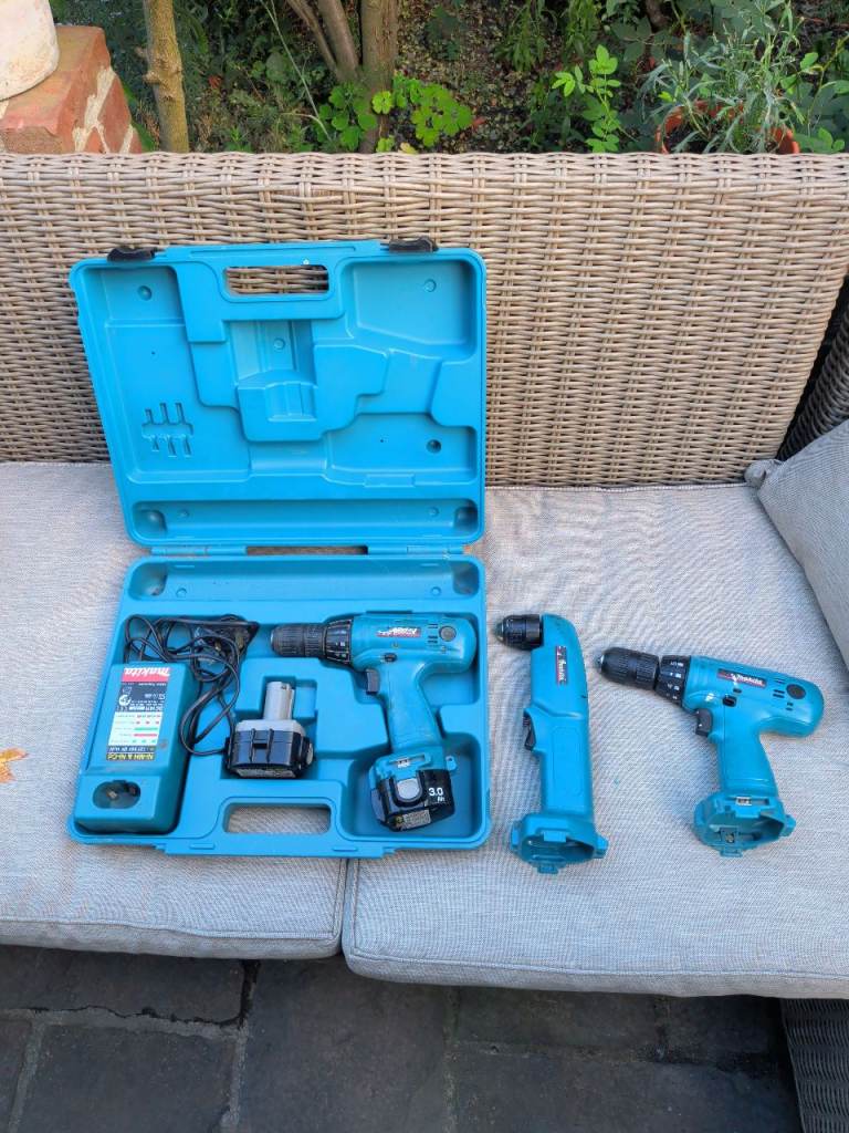 Vintage Makita 12V Cordless 3-Drill Bundle - Boxed Kit + 2x Bare Tool Bodies 12V