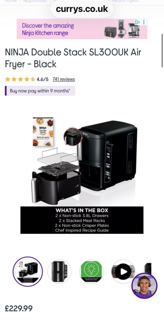 Ninja tower Air Fryer