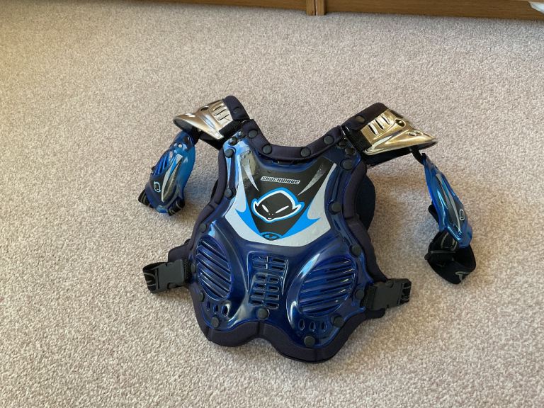 UFO Kids Motocross Body Armour size Small Approx Age 4 - 8 MX Youth Chest Protector BMX QUAD PITBIKE