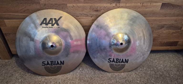 Cymbals - Sabian AAX 13" Studio Hats