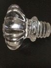 8 Clear Glass Antique Drawer Knobs - 5.5cm Diameter