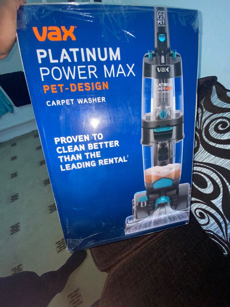 VAX PLATINUM POWER MAX PET-DESIGN CARPET CLEANER (BRAND NEW BOXED UP)
