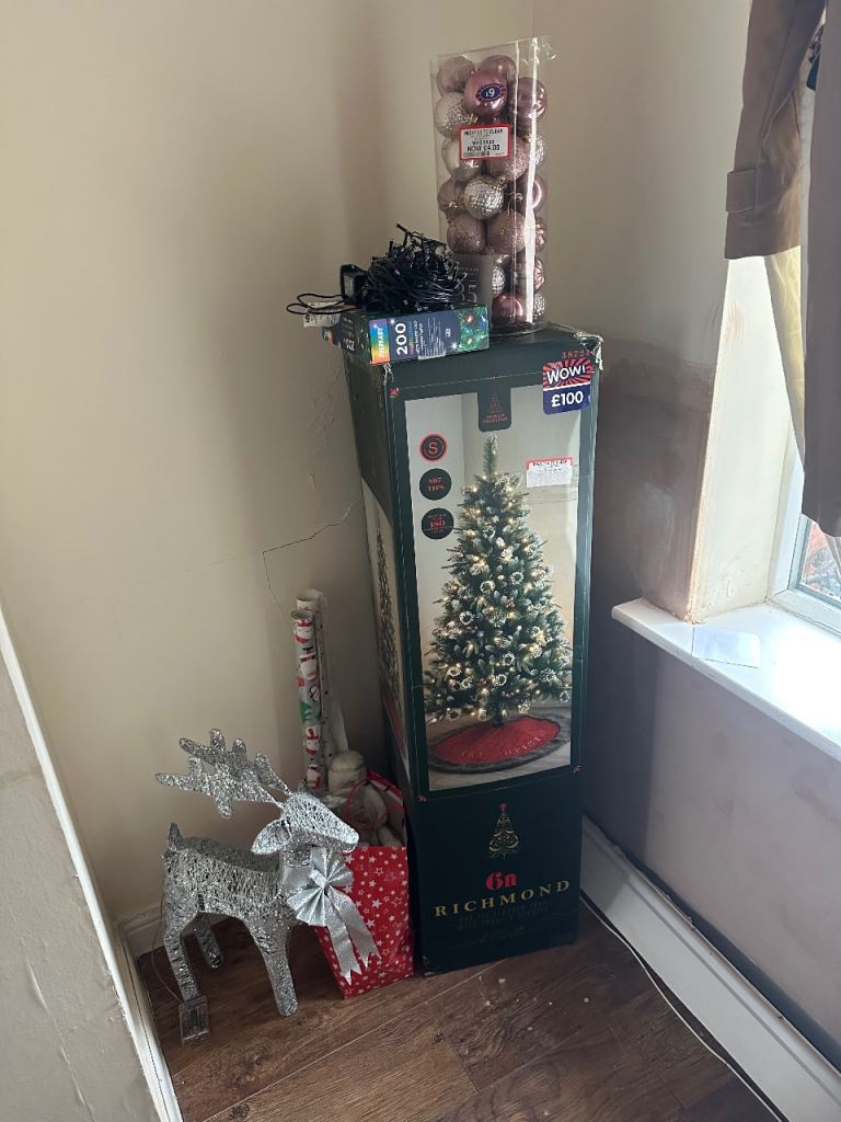 Christmas tree and decorations