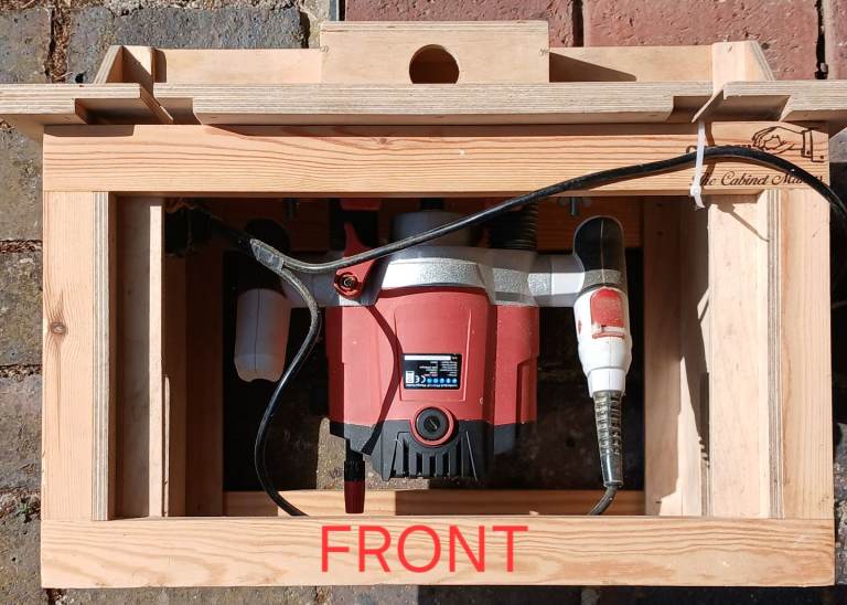 Hand crafted router table with Lumber Jack PR12 plunge router