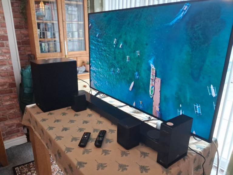 LG FULL HOME CINEMA SET, TV SOUNDBAR SUBWOOFER REAR SPEAKERS 