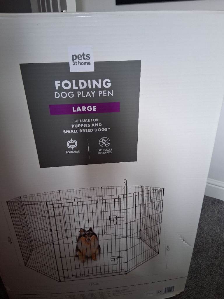 Pets at Home Large Folding Dog Play Pen - New in Box