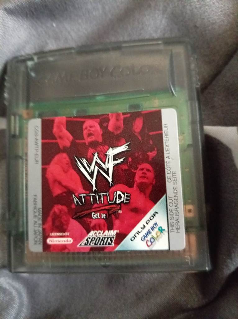 Gameboy colour game - wwf attitude 