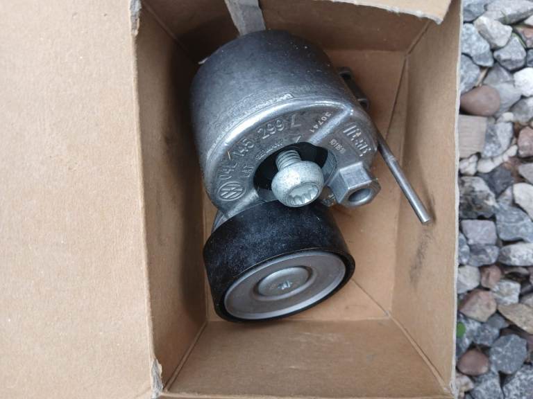 image for Vw transporter t6 brand new fan belt tensioner genuine VW parts 