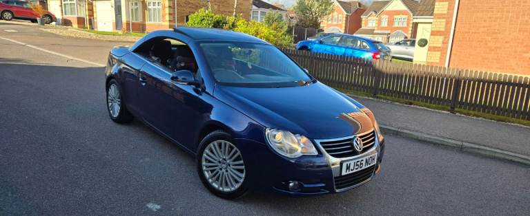FOR SALE 06PLALE VOLKSWAGEN EOS SPORT TDI 140 CONVERTIBLE 2.0 DYZEL 6-SPEED MANUAL MOT 11MONTHS 