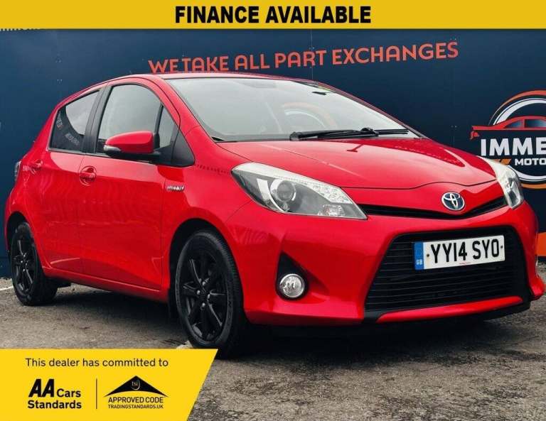 2014 Toyota Yaris 1.5 VVT-h Icon Plus Hatchback 5dr Petrol Hybrid CVT Euro 5 (101 ps) Hatchback P...