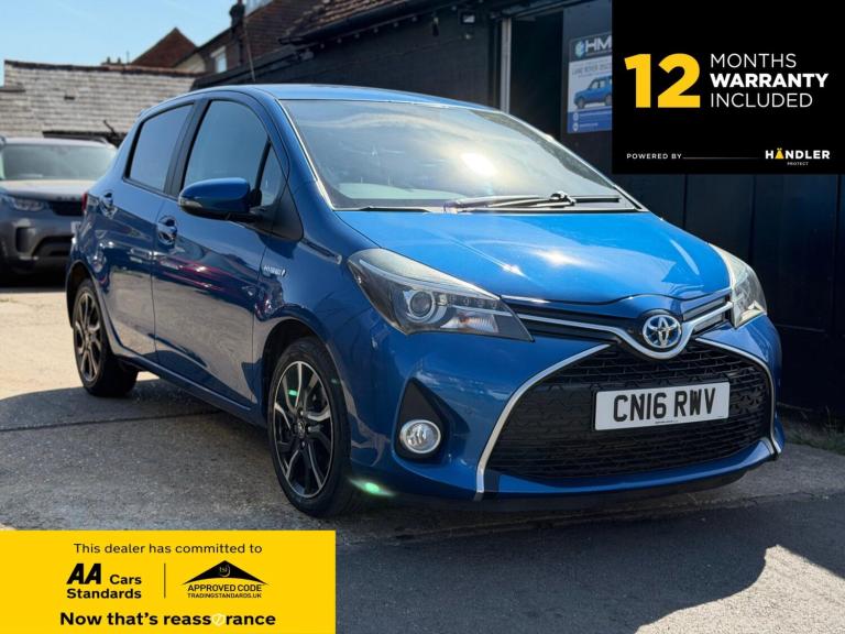 2016 Toyota Yaris 1.5 VVT-h Design E-CVT Euro 6 5dr HATCHBACK Petrol/Electric Hybrid Automatic