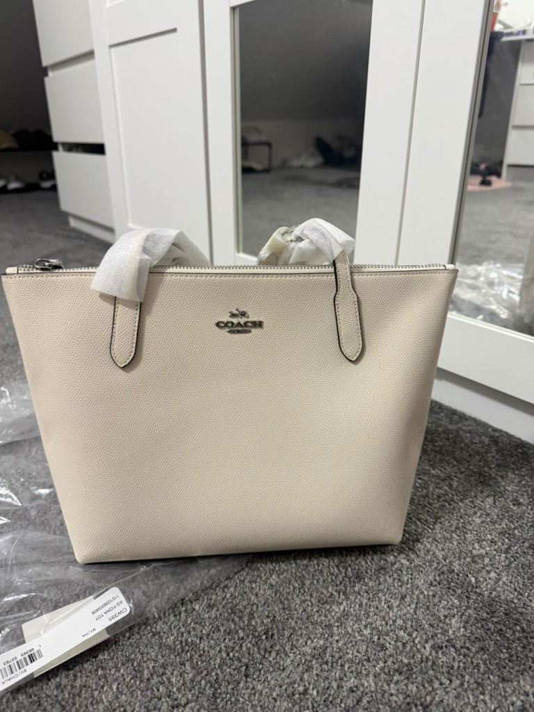 Coach Fiona Tote Bag – Cream, Brand New with Tags