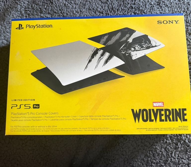 Limited Edition PS5 Pro Console Covers - Wolverine Marvel Design