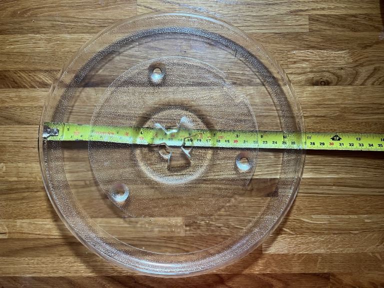 Clear Glass Microwave Turntable Plate - 27cm Diameter