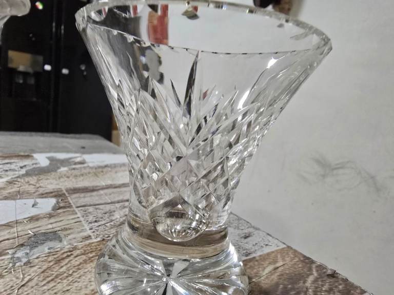 Lovely Crystal Glass Vase/Jug – Good Condition