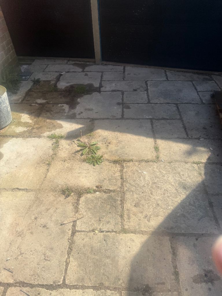 Used stone paving slabs for garden or patio.