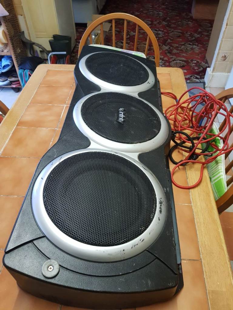 Infinity subwoofer built in amp powerful 