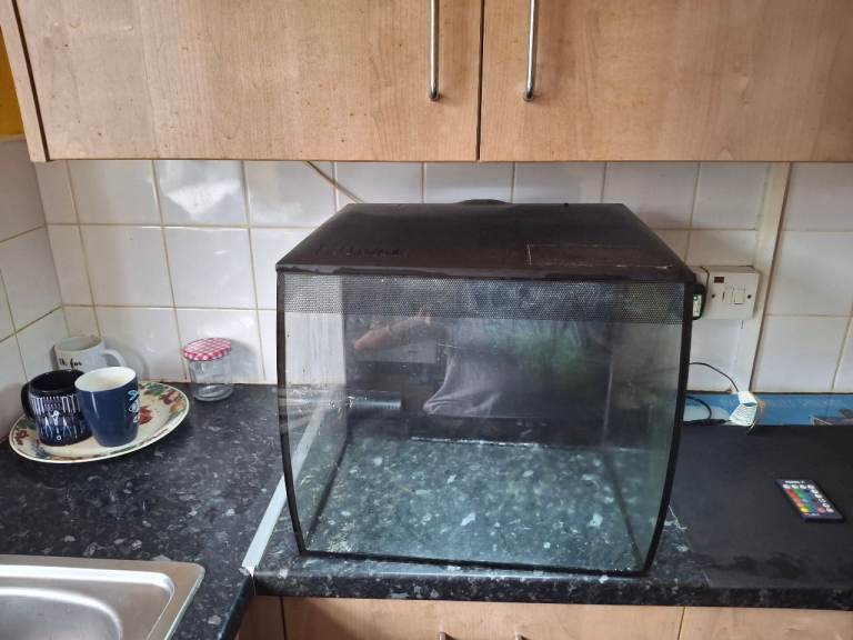 Fluval flex 54 liter with cabinate
