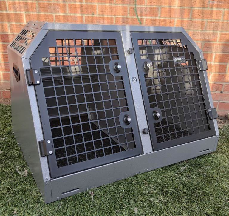 Trans K9 ( B32 ) Transport double dog crate ( Lockable & Crash Tested ) TransK9