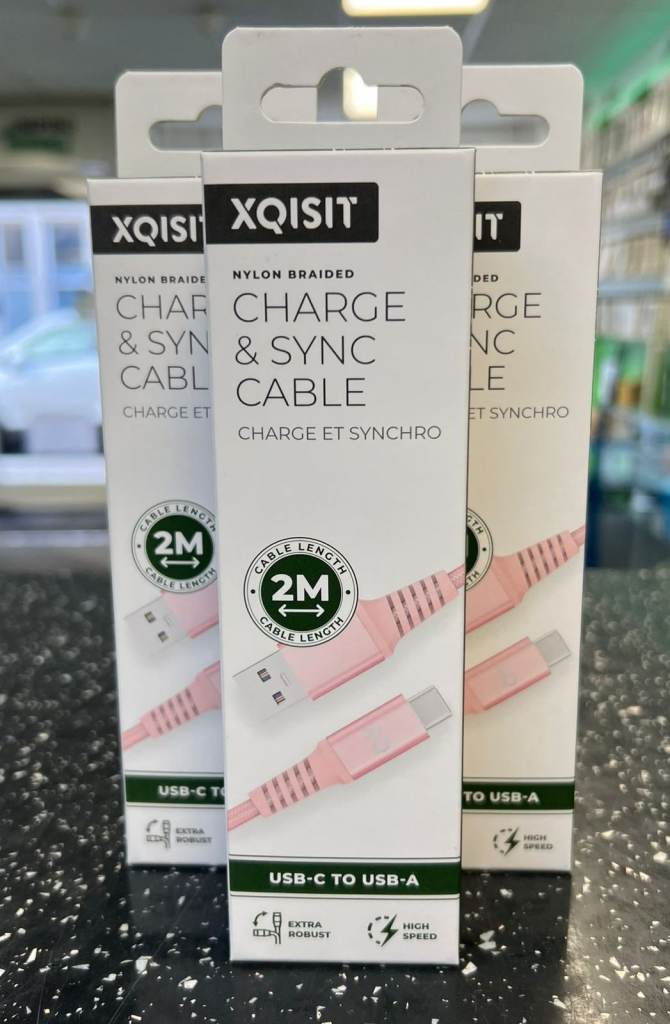 Xquisit USB to Type C 2M Pink Cable High Speed 
