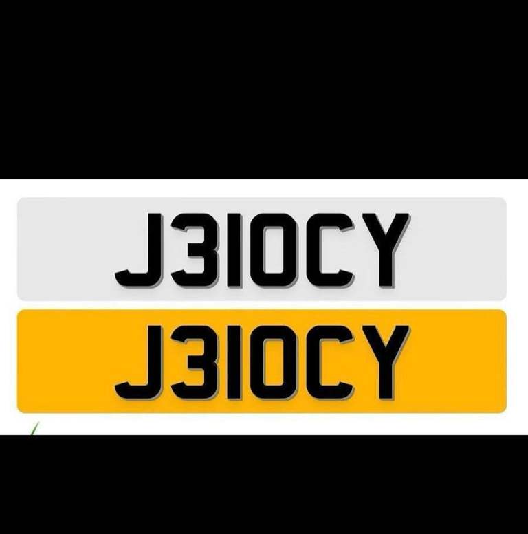 Jelocy number plate