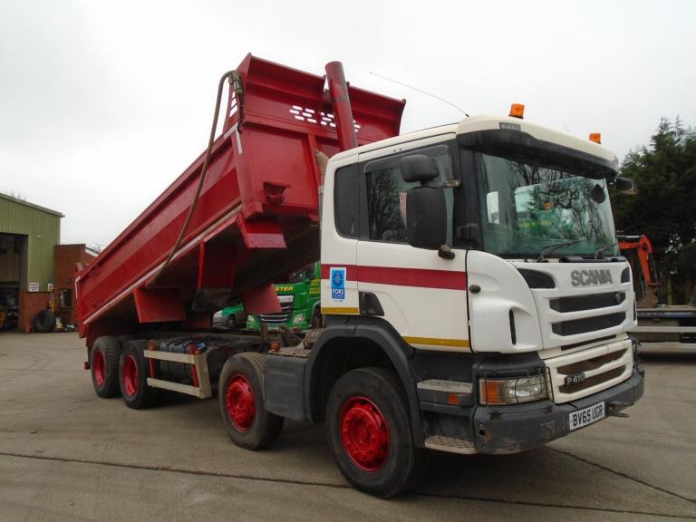 2015 (65) SCANIA P410 8X4 STEEL BODY TIPPER MANUAL GEAR BOX 