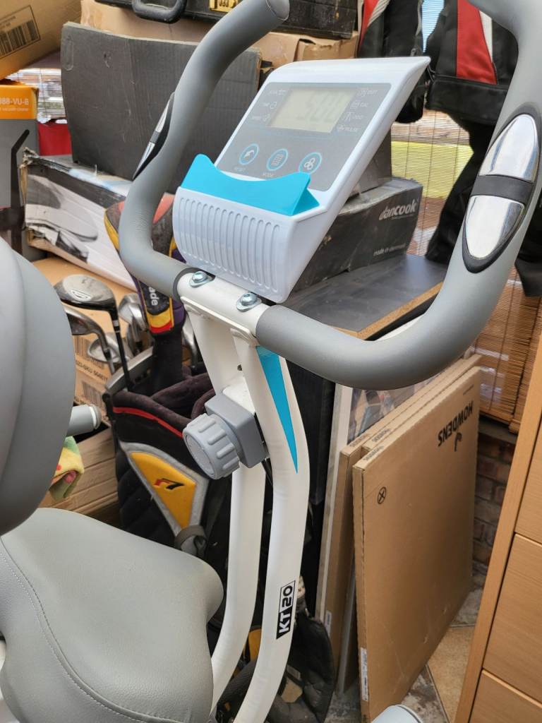 White KT20 Exercise Bike - Foldable