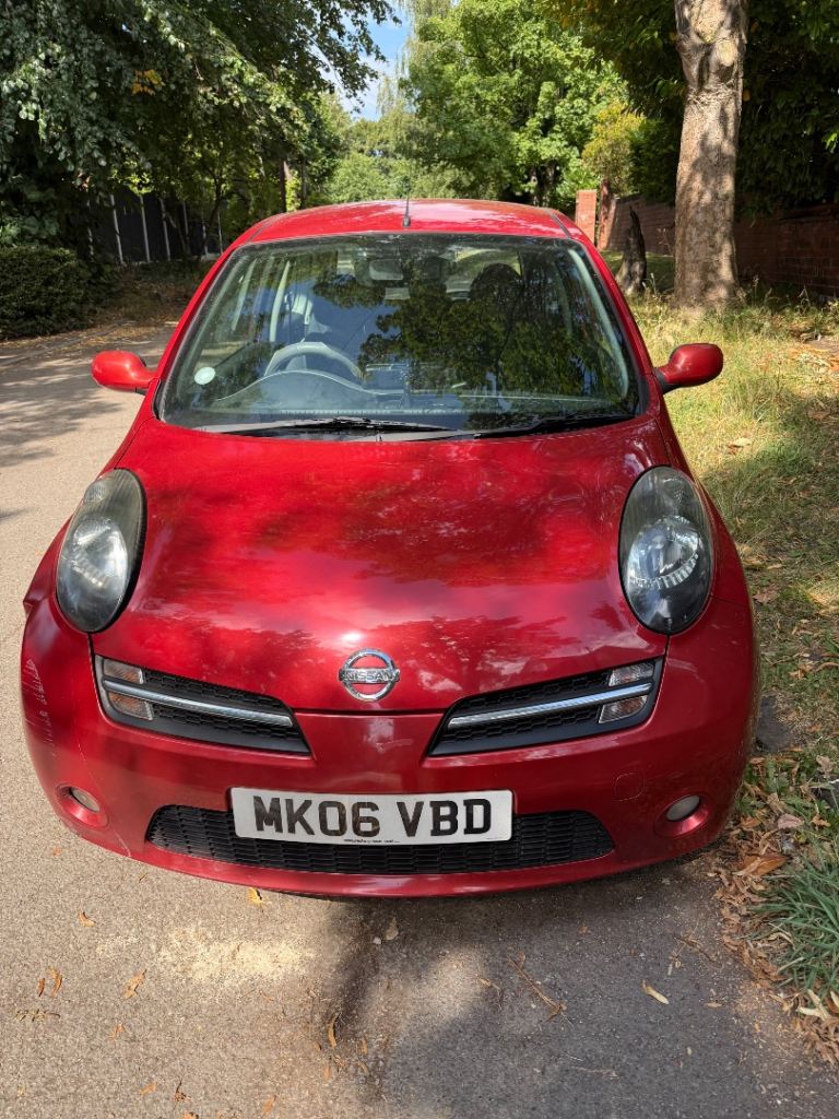 Nissan Micra K12 Sport+ 1.2 16v, 3 door, red. 74,707 miles.