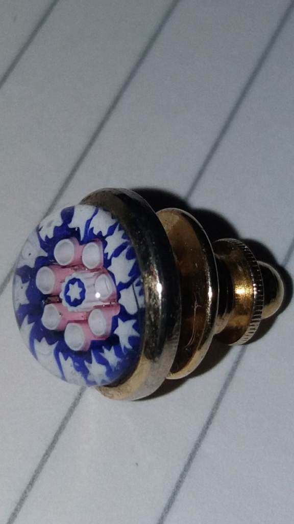 Vintage caithness tie pin millefiori