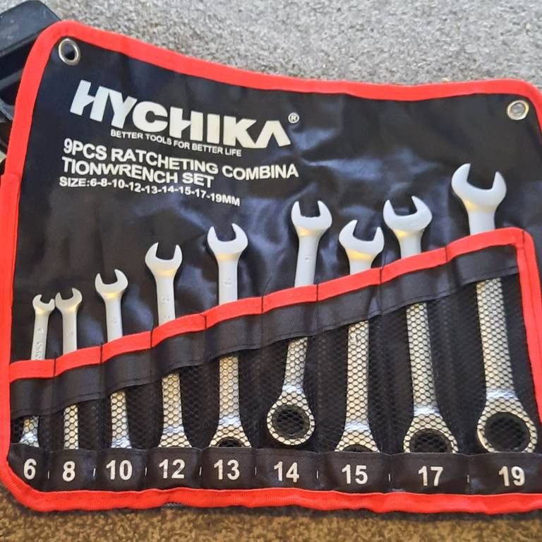 9pcs ratcheting combina tionwrench set 