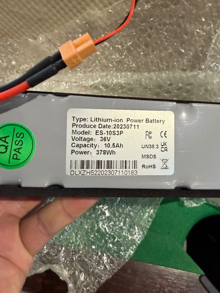 New Lithium-Ion Power Battery 36V 10.5Ah 378Wh