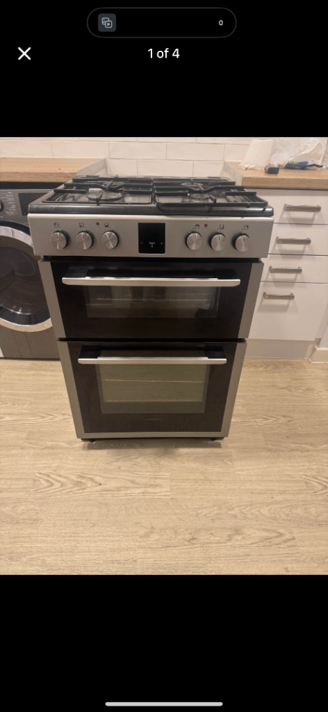 Kenwood gas cooker (Silver/Black)  Kenwood KTG606S22 60 cm Gas Cooker