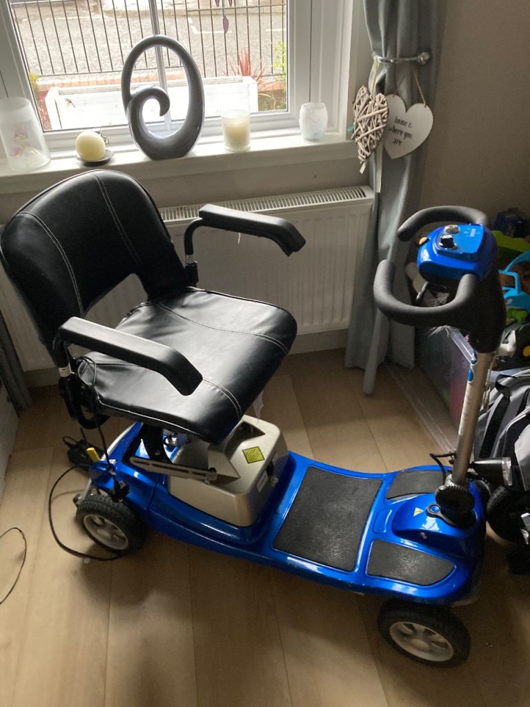 Illusion blue disabled electric scooter 