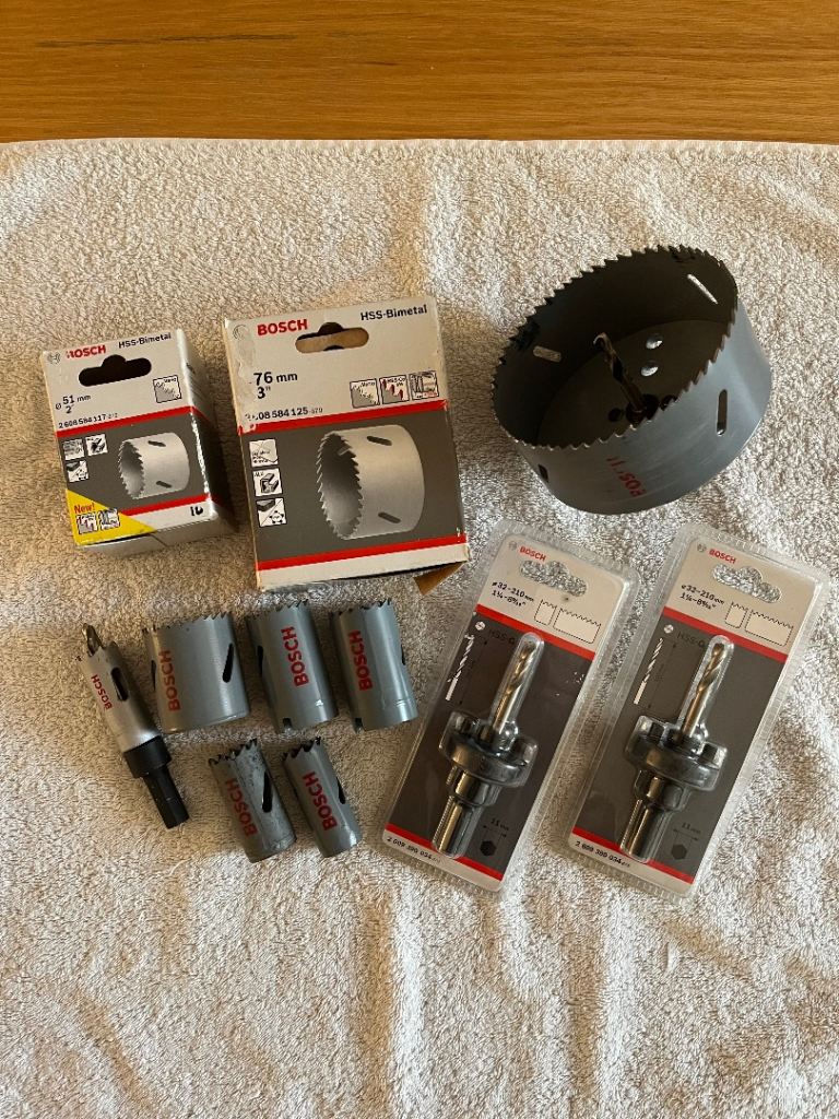 Bosch Holesaws & Arbor Adaptors & Pilot Bits 20 - 111mm X 11