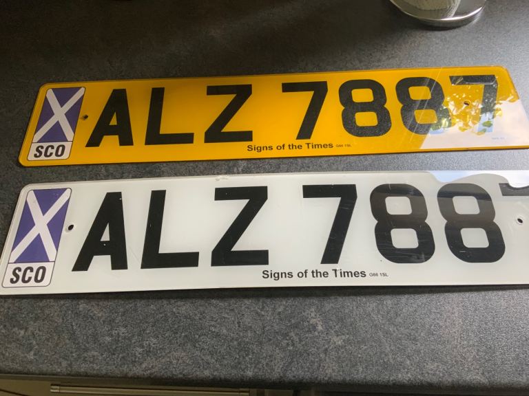 Private number plate