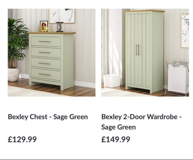 Wardrobe and drawer set