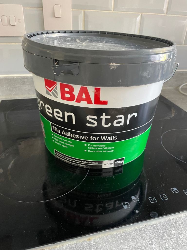 BAL Green Star Tile Adhesive for Walls - White, 10kg