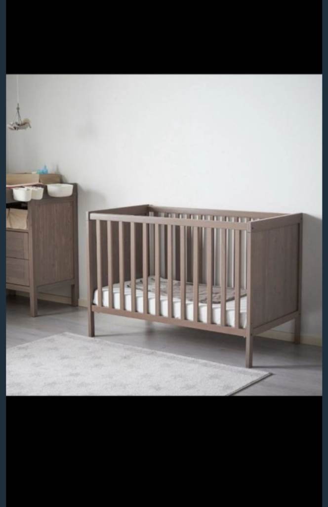 Sundvik cot bed from ikea brown